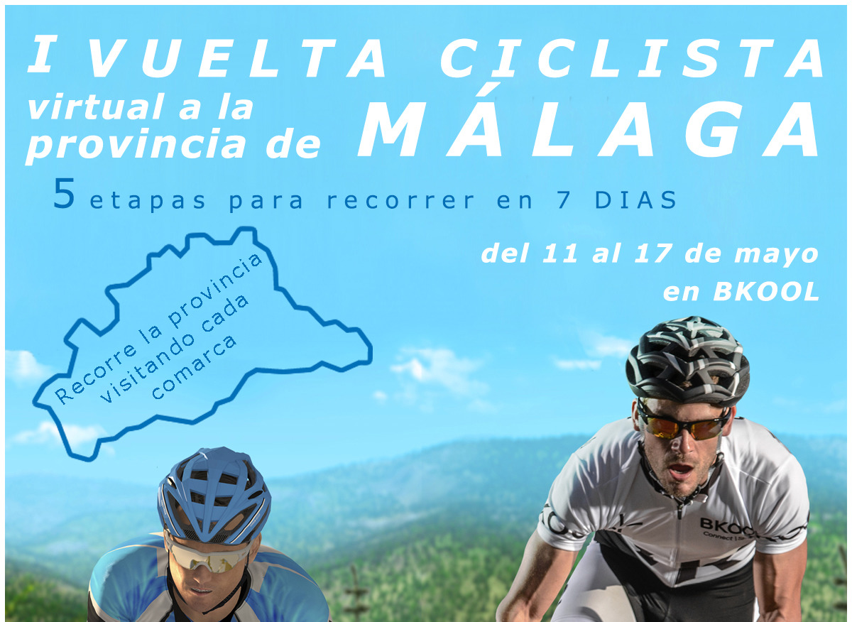 Nace la I Vuelta Ciclista Virtual a la Provincia de Málaga con el apoyo de la Diputación.